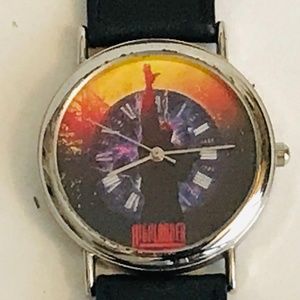 Highlander Duncan MacLeod Wrist Watch TV  Series Vintage Black Band Need Battery